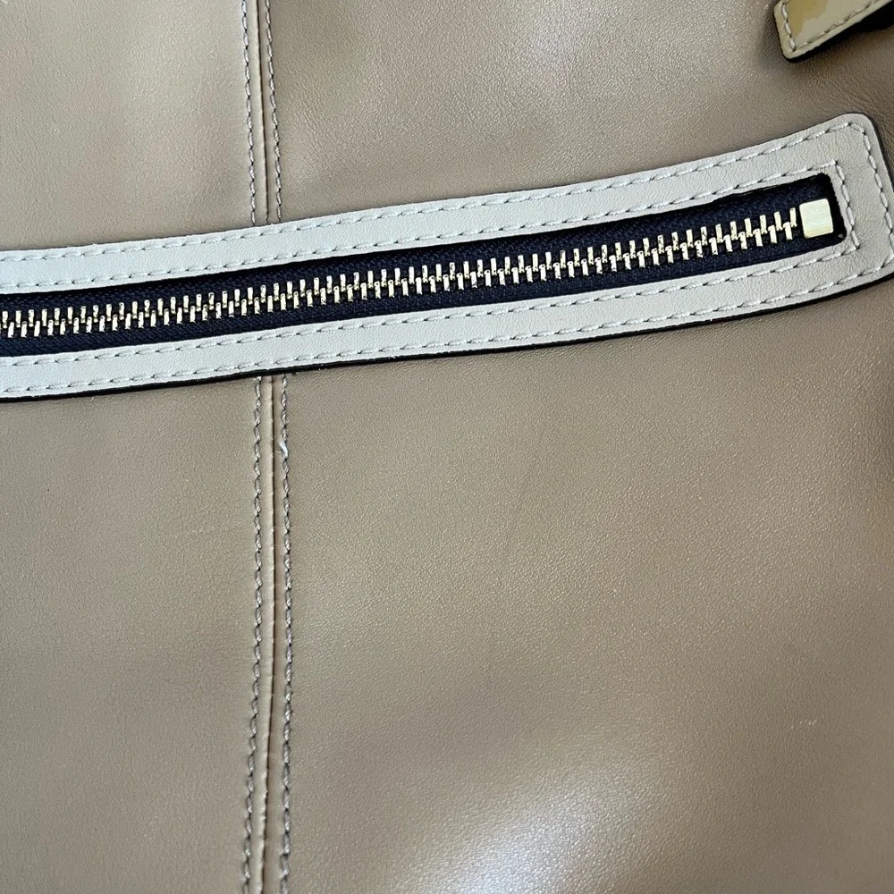 Coach Tan Leather Bonnie Foldover Convertible Bag